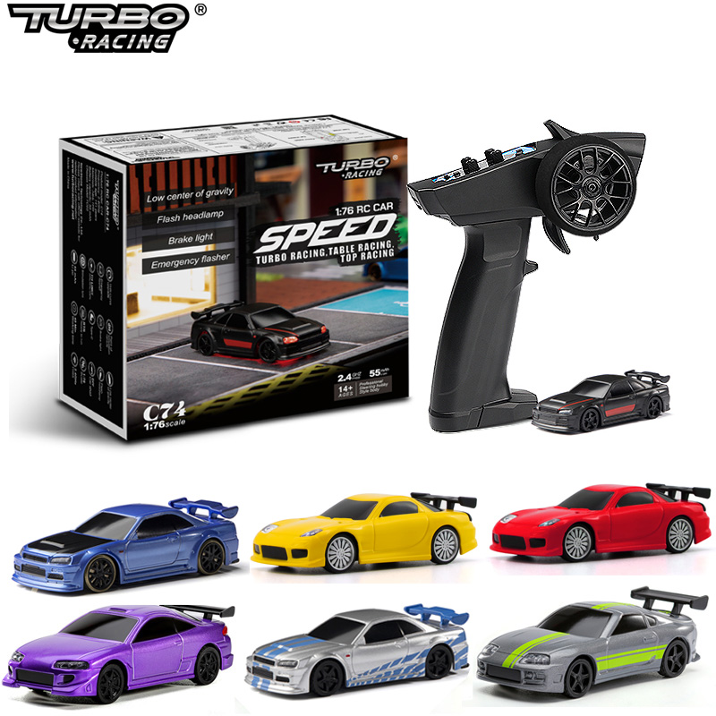 Rc Hobby Grade Drift Car - Mobil RC Drift Turbo Racing 1:76