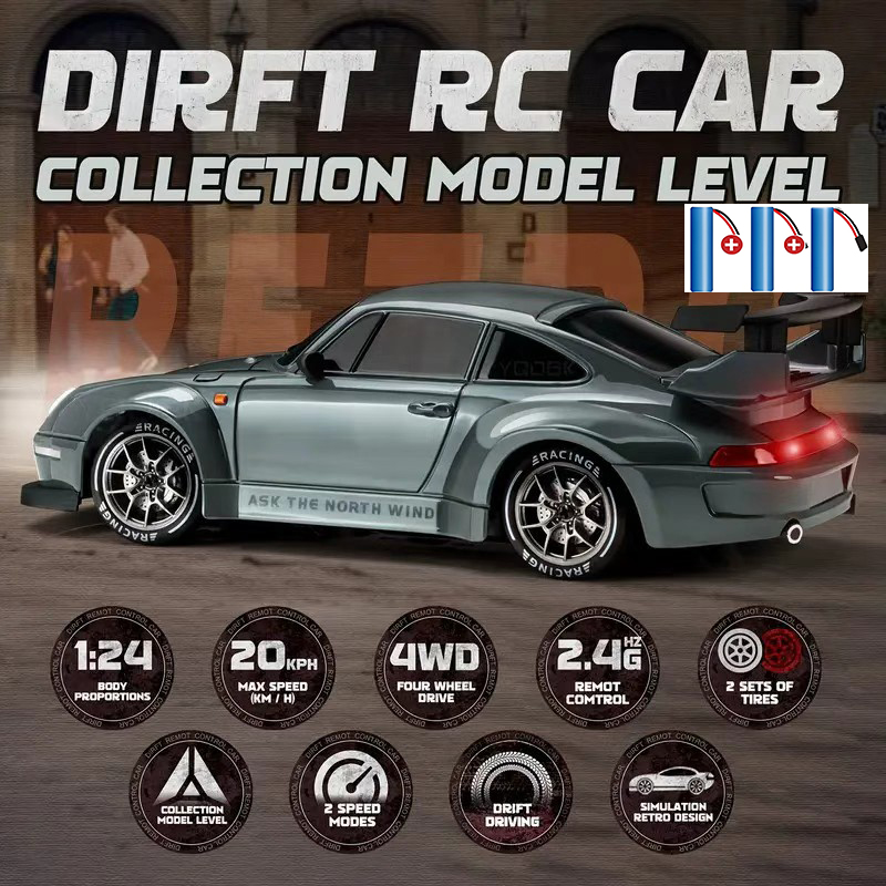 Mobil RC Drift 4WD 2.4GHz 4x4  - Rc Hobby Grade Drift Car ulasan dan harga